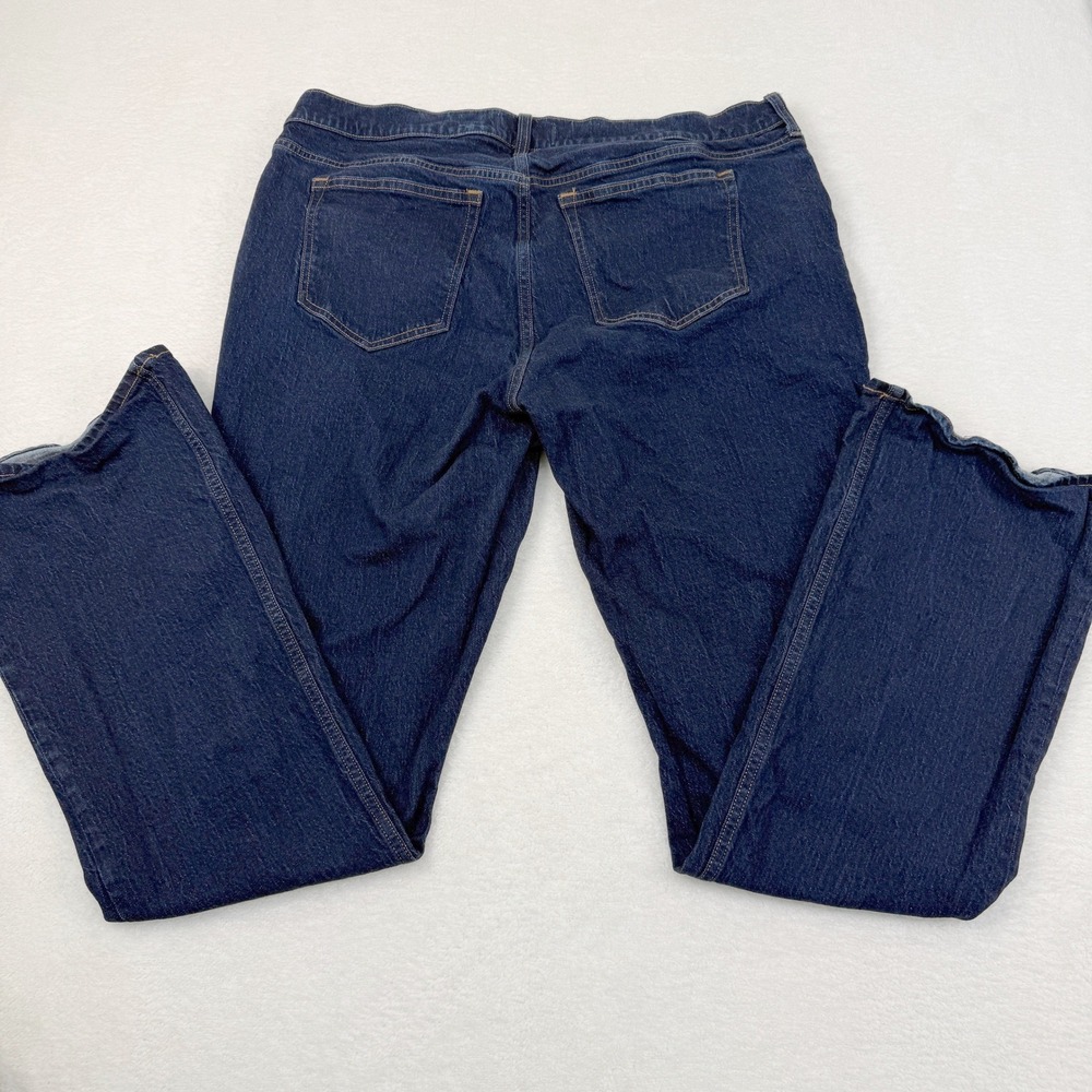 Abercrombie & Fitch Bootcut Mid Rise Jeans Womens 34 Long‎ Dark Blue 38x34 - Picture 4 of 6